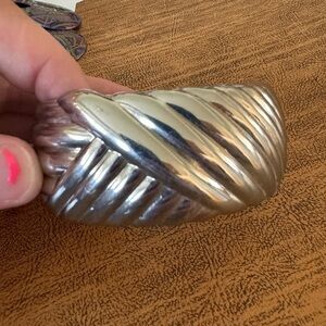 Silver cuff bracelet